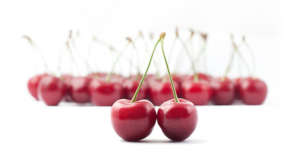 Image showing Red cherries