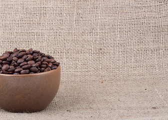 Image showing Brown roasted coffee beans