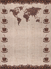 Image showing Coffee map 