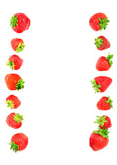 Image showing Strawberries frame