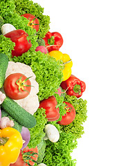 Image showing Assorted fresh vegetables