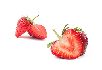 Image showing Cut strawberrie