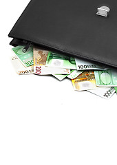 Image showing Briefcase with money