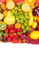 Image showing Huge group of fresh vegetables and fruits