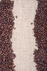 Image showing Brown roasted coffee beans.