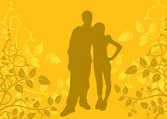 Image showing Yellow background