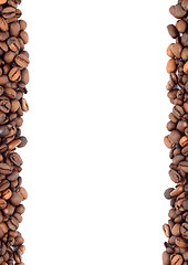 Image showing Brown roasted coffee beans