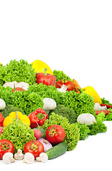 Image showing Assorted fresh vegetables