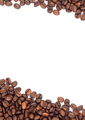 Image showing Brown roasted coffee beans