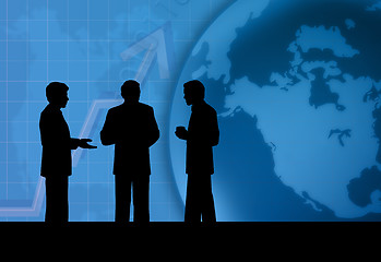 Image showing Business talk