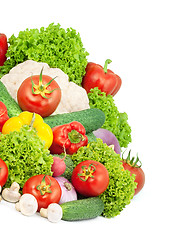 Image showing Assorted fresh vegetables