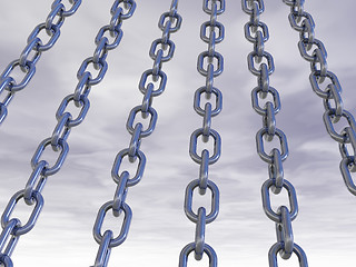 Image showing metal chains