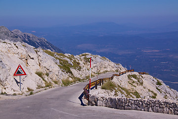 Image showing Mountain road in Croatia