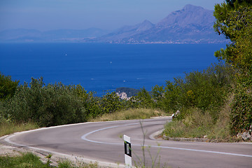 Image showing Road to Makarska