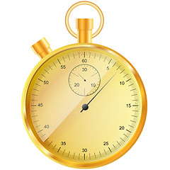 Image showing gold stopwatch