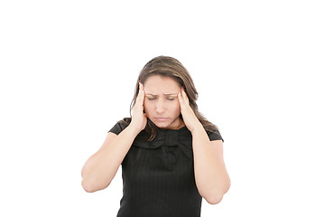 Image showing An image of girl with headache 