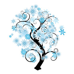 Image showing Snowflake tree