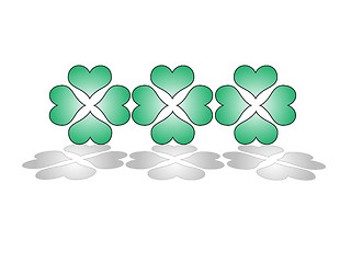 Image showing Clovers