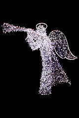 Image showing angel from xmas lights