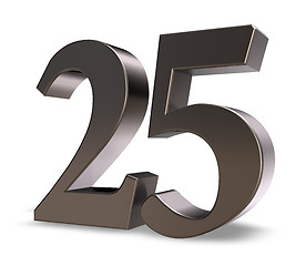 Image showing number twenty five