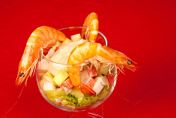 Image showing Shrimp cocktail