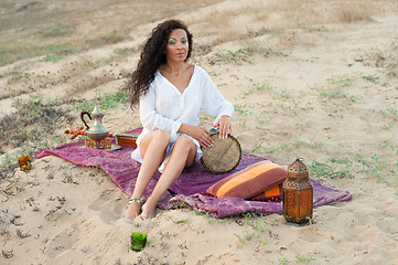 Image showing Djembe player