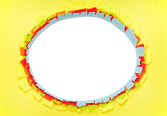 Image showing Hole in paper