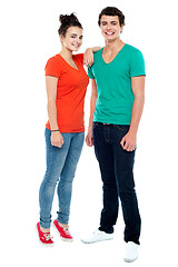 Image showing Full length portrait of fashionable young couple