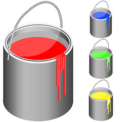 Image showing bucket with paint