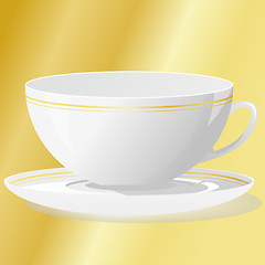 Image showing cup with saucer