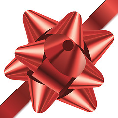 Image showing red bow