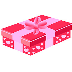 Image showing pink gift box