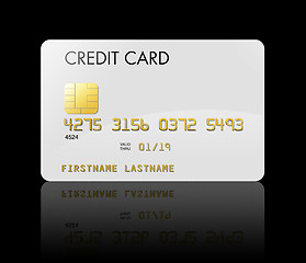 Image showing White credit card