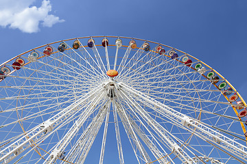 Image showing Ferris wheel in an amusement park