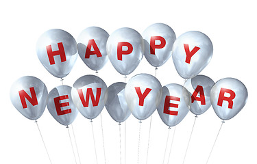 Image showing happy new year balloons