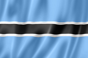 Image showing Botswana flag