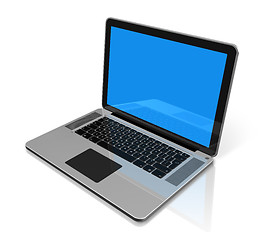 Image showing Laptop computer isolated on white