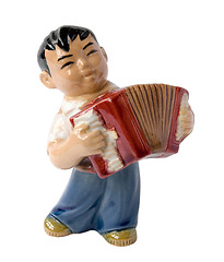 Image showing chinese accordion player