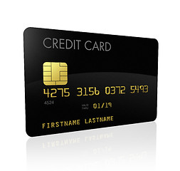 Image showing Black credit card