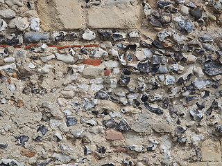 Image showing Flint wall