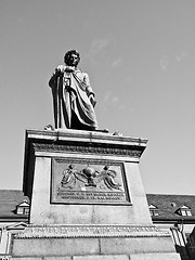 Image showing Schiller statue, Stuttgart