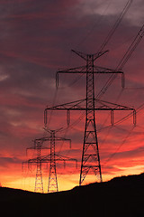 Image showing The transmission towers