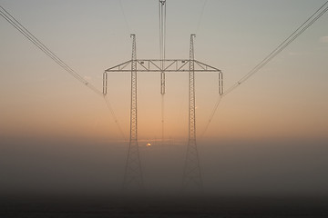 Image showing Power-transmission poles