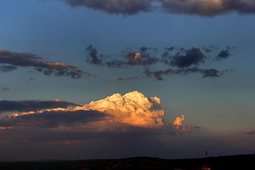 Image showing clouds at dusk