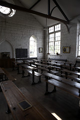 Image showing interior of an old classroom