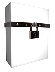Image showing box and padlock