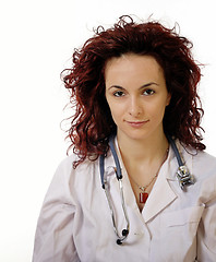 Image showing Doctor with stethoscope 