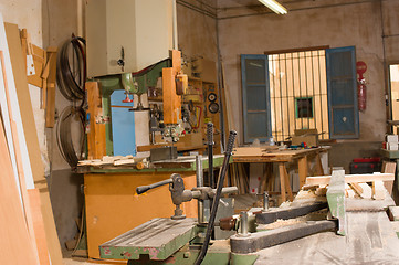 Image showing Carpenter workshop