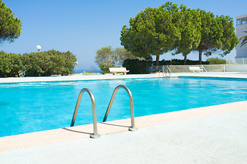 Image showing Sunny swimming pool