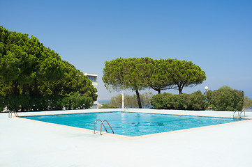 Image showing Sunny swimming pool